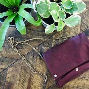 Burgundy crossbody bag